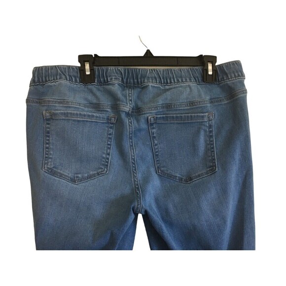 Torrid Pants Women's Size 00 Regular Blue Jeans Stretchy Waist Drawstring - Picture 5 of 8